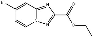 7-溴-[1,2,4]三唑并[1,5-A]吡啶-2-羧酸乙酯 结构式