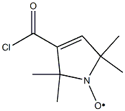 1H-Pyrrol-1-yloxy, 3-(chlorocarbonyl)-2,5-dihydro-2,2,5,5-tetramethyl- 结构式