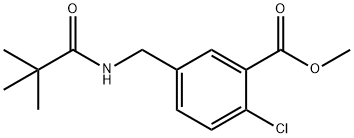 METHYL 2-CHLORO-5-(PIVALAMIDOMETHYL)BENZOATE 结构式
