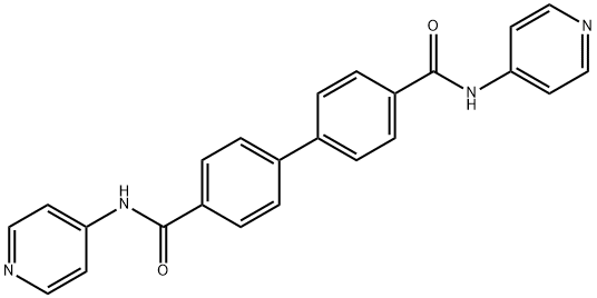 N'-'双(4-'吡啶基)'联苯-'4,'4'-'二甲酰胺 结构式
