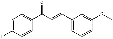 (2E)-1-(4-fluorophenyl)-3-(3-methoxyphenyl)prop-2-en-1-one 结构式