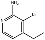 3-BROMO-4-ETHYLPYRIDIN-2-AMINE 结构式