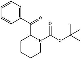 2-Benzoyl-piperidine-1-carboxylic acid tert-butyl ester 结构式