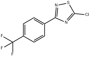 5-chloro-3-[4-(trifluoromethyl)phenyl]-1,2,4-thiadiazole 结构式