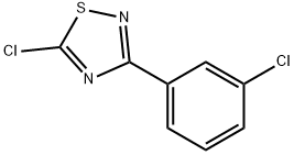 5-chloro-3-(3-chlorophenyl)-1,2,4-thiadiazole 结构式