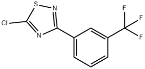 5-chloro-3-[3-(trifluoromethyl)phenyl]-1,2,4-thiadiazole 结构式