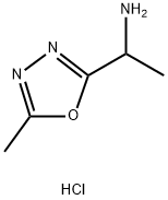 [1-(5-methyl-1,3,4-oxadiazol-2-yl)ethyl]amine hydrochloride 结构式