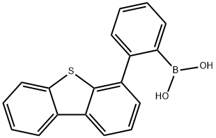 2-(二苯并噻吩-4-基)苯硼酸 结构式
