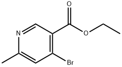 4-溴-6-甲基烟酸乙酯 结构式