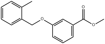 3-(2-Methyl-benzyloxy)-benzoic acid methyl ester 结构式
