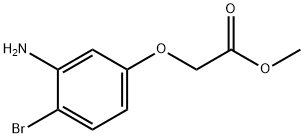 (3-Amino-4-bromo-phenoxy)-acetic acid methyl ester 结构式