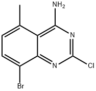 8-bromo-2-chloro-5-methylquinazolin-4-amine 结构式