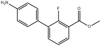 4-氨基-2-氟联苯-3-羧酸甲酯 结构式