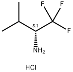 (2R)-1,1,1-三氟-3-甲基丁-2-胺盐酸盐 结构式