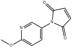 1-(6-甲氧基吡啶-3-基)-2,5-二氢-1H-吡咯-2,5-二酮 结构式