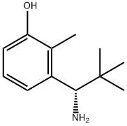 3-((1S)-1-AMINO-2,2-DIMETHYLPROPYL)-2-METHYLPHENOL 结构式