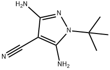 3,5-DIAMINO-1-(TERT-BUTYL)-1H-PYRAZOLE-4-CARBONITRILE 结构式