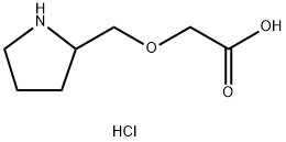 2-(吡咯烷-2-基甲氧基)乙酸盐酸盐 结构式