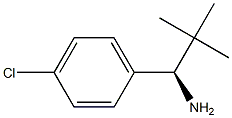 (1R)-1-(4-CHLOROPHENYL)-2,2-DIMETHYLPROPAN-1-AMINE 结构式