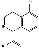 5-溴-1,2,3,4-四氢异喹啉-1-甲酸 结构式