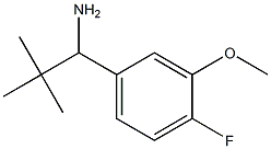 1-(4-FLUORO-3-METHOXYPHENYL)-2,2-DIMETHYLPROPYLAMINE 结构式