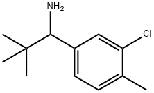 1-(3-CHLORO-4-METHYLPHENYL)-2,2-DIMETHYLPROPYLAMINE 结构式