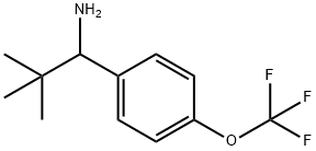 2,2-DIMETHYL-1-[4-(TRIFLUOROMETHOXY)PHENYL]PROPYLAMINE 结构式