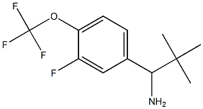 1-[3-FLUORO-4-(TRIFLUOROMETHOXY)PHENYL]-2,2-DIMETHYLPROPYLAMINE 结构式