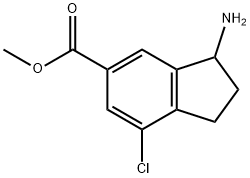 methyl3-amino-7-chloro-2,3-DIHYDRO-1H-indene-5-carboxylate 结构式