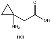 2-(1-氨基环丙基)乙酸盐酸 结构式