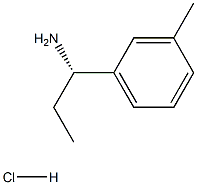 (S)-1-(间甲苯基)丙-1-胺盐酸盐 结构式