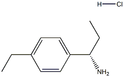(S)-1-(4-乙基苯基)丙-1-胺盐酸盐 结构式