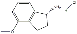 (R)-4-甲氧基-2,3-二氢-1H-茚满-1-胺盐酸盐 结构式