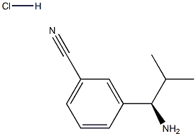 3-((R)-1-AMINO-2-METHYLPROPYL)BENZONITRILE HYDROCHLORIDE 结构式