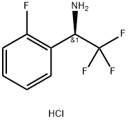 (R)-2,2,2-三氟-1-(2-氟苯基)乙胺盐酸盐 结构式