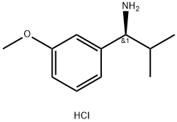 (1S)-1-(3-METHOXYPHENYL)-2-METHYLPROPAN-1-AMINE HYDROCHLORIDE 结构式