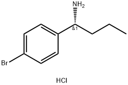 (R)-1-(4-溴苯基)丁-1-胺盐酸盐 结构式