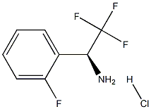 (S)-2,2,2-trifluoro-1-(2-fluorophenyl)ethan-1-amine hydrochloride 结构式