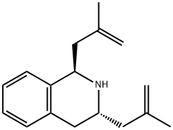 1,3-bis(2-methyl-2-propen-1-yl)-1,2,3,4-tetrahydroisoquinoline 结构式