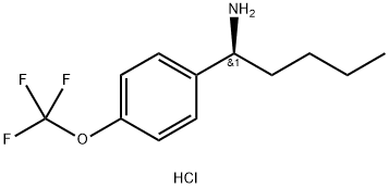 (1S)-1-[4-(TRIFLUOROMETHOXY)PHENYL]PENTYLAMINE HYDROCHLORIDE 结构式
