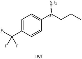 (1R)-1-[4-(TRIFLUOROMETHYL)PHENYL]BUTYLAMINE HYDROCHLORIDE 结构式