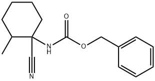benzyl N-(1-cyano-2-methylcyclohexyl)carbamate 结构式