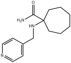 1-{[(pyridin-4-yl)methyl]amino}cycloheptane-1-carboxamide 结构式