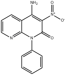 4-amino-3-nitro-1-phenyl-1,8-naphthyridin-2(1H)-one 结构式