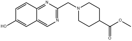 methyl 1-((6-hydroxyquinazolin-2-yl)methyl)piperidine-4-carboxylate 结构式