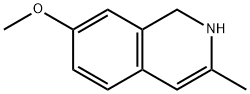 7-methoxy-3-methyl-1,2-dihydroisoquinoline 结构式