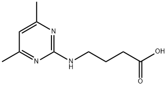 4-((4,6-dimethylpyrimidin-2-yl)amino)butanoic acid 结构式