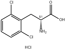 2,6-Dichloro-D-Phenylalanine hydrochloride 结构式