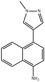 4-(1-Methyl-1H-pyrazol-4-yl)-naphthalen-1-ylamine 结构式