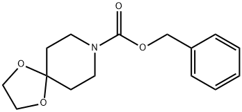 BENZYL (1,4-DIOXA-8-AZASPIRO[4,5]DECAN-8-YL)-8-CARBOXYLATE 结构式